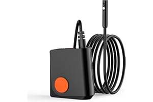 KAMEP Dual Lens Industrial Endoscope Wireless Inspection Camera IP67 Waterproof WiFi Borescope Camera with 7.9mm 1080P HD Snake Endoscope Camera for Android and IOS Smartphone, iPhone, Samsung,Tablet