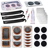 KINDOYO Fahrrad Reifen Flickzeug Reparaturset - Flickzeug Fahrradschlauch Patch Kit mit Reifenreparatur-Flicken Reifenheber f