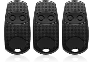 MENGTECH Telecomando Universale Cancello compatibile con TOP 432NA/432EE/432EV, Telecomando Cancello Universali 433.92MHz(3pcs Nero)