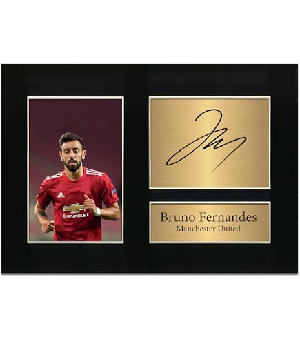 HWC Trading A3 FR Marcus Rashford - Stampa autografa con cornice grande, formato A3, con stampa
