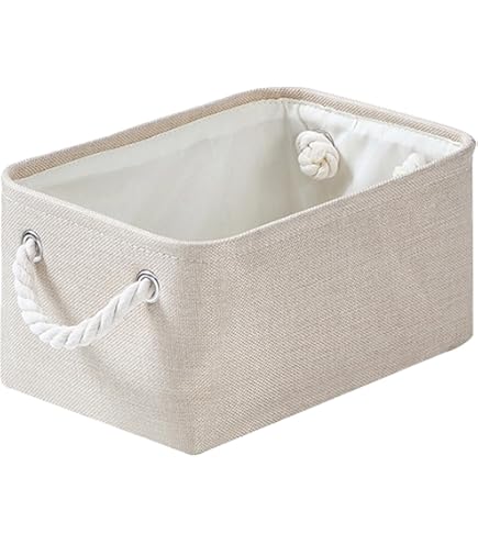Mangata Opbergdozen van zachte stof, meerdere maten, rechthoekige containermanden voor plank, kledingkast, speelgoed en kleding, 50 x 40 x 30 cm, roze en wit (XXLarge, 1 verpakking