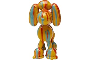 Kare Design figura decorativa Dog Holi, multicolore, motivo animali, decorazione cane, divertente, cameretta giovani, stile pop art, 17 cm