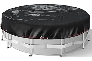 YCXXKJ Bâche d'hiver pour piscine Ø 500-550 cm, bâche d'hiver en polyéthylène de 200 g/m², bâche ronde pour l'été et l'hiver, Ø 610 cm