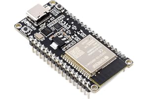 Waveshare ESP32-C6 Microcontroller with Pinheader, WiFi 6 Development Board, 160MHz Single-Core Processor, ESP32-C6-WROOM-1-N8 Module, Supports USB and UART Development