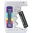 Folanda Battery Tester, Universal Digital Battery Checker for All Battery C AA AAA D N 9V 1.5V Button Cell Rechargeable Battery, Household Battery Life Level Testers, Battery Capacity Detector
