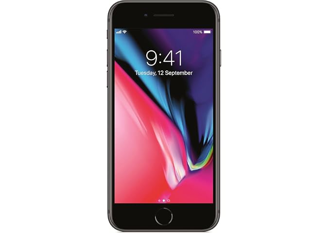 Apple iPhone 8, 64GB, Space Grey (Renewed)
