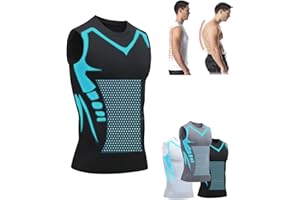 Sovtay 2024 Neue Duneva Abnehmweste, Vitalvest Abnehmweste, Ionic Shaping Herren Bequemer Und Atmungsaktiver Eisseidenstoff Für Herren, Herren-Kompressionsshirt
