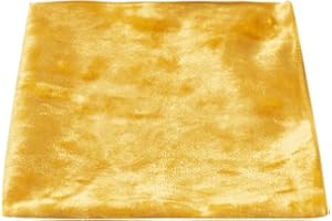 King & Priory Luxury Gold Crushed Velvet Pocket Square, Handkerchief