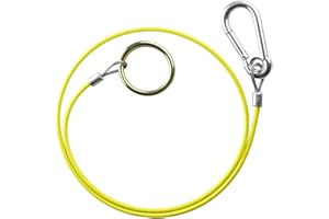 BITS4REASONS NEW MODEL MAYPOLE MP5015B BREAKAWAY CABLE PVC HI VIS YELLOW 1M x 3MM SAFETY TRAILER CARAVAN CABLE