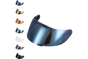 EvoParts Visière GT4-1 GT4-2 pour casque compatible AGV K1 K1S K5 K5S pinlock ready (Bleu, L-ML-XL-XXL)