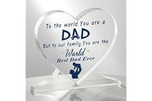 TheGiffter Dad Gifts, Acrylic Home Decoration Dad Christmas Gifts, Best Daddy Presents from Daughter Son Wife on Father's Day, Birthday, Christmas