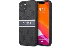 CG MOBILE Guess GUHCP13S4GDGR - Funda para iPhone 13 Mini de 5,4", diseño de Rayas, Color Gris