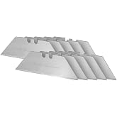 STANLEY 2-11-921, Standard Range Knife Blade 1992, Dispenser 10 Blades, Coarse Blade, Long Model, Large Reversible 2 Prong Tr