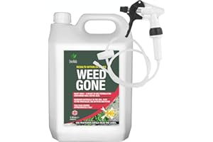 Enviro Works Weed Gone 5L Fast Acting Weedkiller Long Hose Trigger (Ready to use), See Results Within 24 hours