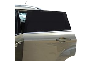 BEICARIN Parasole universale per finestrini posteriori auto, confezione da 2 pezzi, in rete traspirante, protezione UV per bambini e animali domestici, zanzariera per la maggior parte delle auto