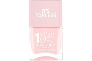 ‎NAILS INC Nails Inc Topless Dakota (leuchtendes Pink) – Gel-Nagellack ohne UV – 1-Schritt-Maniküre ca 8 Tagen Halt – Schnelltrocknend, vegan & 21-free – Für Kinder & Erwachsene – ohne Base Coat & Top Coat