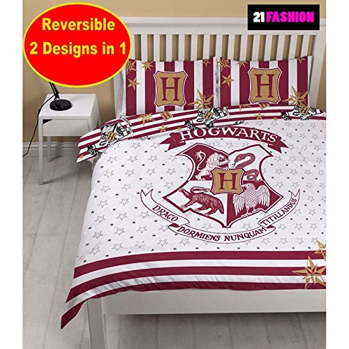 Jungen-HARRY-POTTER-HOGWARTS-Mdchen-Fantastische-Beast-Wende-Bettwsche-Set-Bett-Doppelbett