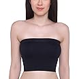 Ritu Creation Women Nylon Spandex Non-Padded & Non-Wired Stretchy Full Coverage Seamless Strapless Tube Bra Bandeau Top (Free Size)
