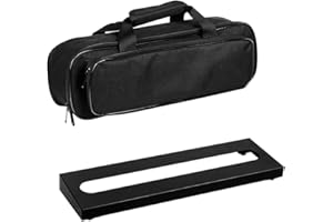 GOKKO Small Guitar Pedal Board 15.7" x 4.9" Guitar Pedalboard with Carry Bag (GKS-16)
