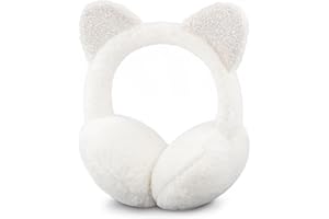 SEYUFN Paraorecchie per ragazze, scaldabagni morbidi in peluche per bambini, copriorecchie regolabili, graziosi paraorecchie per esterni