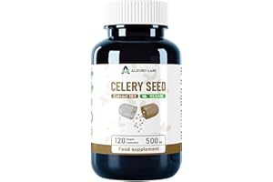 Alzuro Labs Selleriesamen-Extrakt 500 mg – 120 vegane Kapseln | Hochdosierter 10:1 Extrakt | Entspricht 5.000 mg Selleriesamen | Unterstützung für Gelenke & Herzgesundheit | GMP-zertifiziert