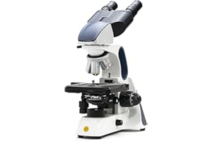 SWIFT SW400 Binocular Compound Microscope, 40X-2500X, Infinity Optical System, Laboratory Microscope with WF 10X/25X Eyepieces, LED, Ultra-Precise Focusing, Rechargeable, Camera-Compatible