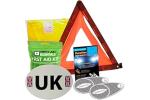 Family Motoring & Leisure Euro Travel Kit European car Motorhome Driving Europe EU Bundle + First Aid Kit