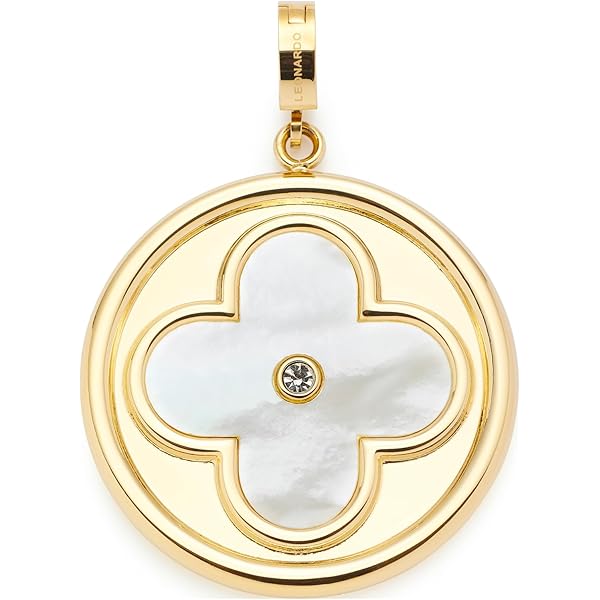 Leonardo Jewels Halskette Mathilde Clip&Mix für Damen aus Edelstahl IP Gold, mit Ring zum Befestigen von Anhängern, Länge: 65cm 1,3cm, 024266