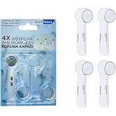 Protection Cover for Rechargeable Toothbrush Heads 4 Pieces - Compatible with Oral-B Heads