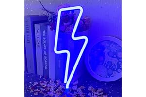 UExnkj-Y Eclair Neon LED Lightning Sign Decor Light Bleu Neon Signes USB ou Alimenté Par Batterie Neon Lights Chambre à Coucher Kids Playground Neon Party Room Décoration de Noël