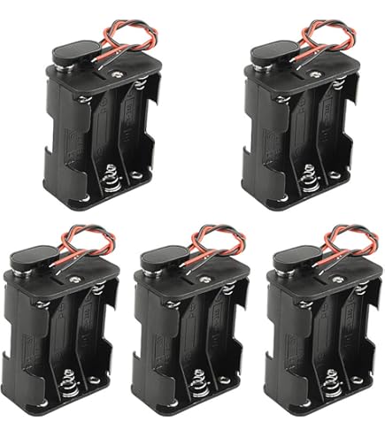 Porte-piles Pour 2 Piles AAA (LR03) Avec Fiche - Boîtier De Connexion Pour Alimenter Vos Appareils DIY Ou De Remplacement