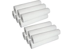 DSTOCK60 - Lot de 12 rouleaux de draps d'examen gaufrés - laize 50 cm - prédécoupés - pure ouate - Fabriqué en France
