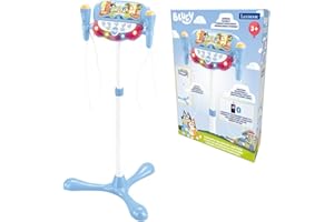 LEXIBOOK, Barbie, Altavoz Luminoso sobre Soporte para niños, Juego Musical, Altura Ajustable, Efectos de luz, 2 micrófonos incluidos, Toma MP3, Toma Aux-in, Rosa, S160BB