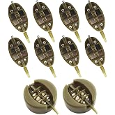 Lot de 6 mangeoires pour la pêche - 20 g, 30 g, 40 g, 50 g, 60 g - Vert