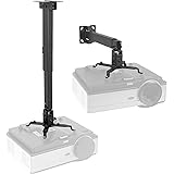 BuFan Projector Ceiling Mount, Universal Vaulted Bracket with Adjustable Extension Pole to 26.7" for LCD DLP Projector