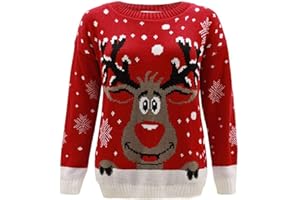 GirlzWalk Women's Various Designs Ladies Unisex Christmas Pullover 3D Xmas Knitted Novelty Jumper Plus Size