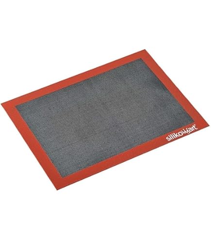 Tappetino da forno in silicone, 30 x 40 cm, riutilizzabile, antiaderente, tappetino da forno in silicone per pane, biscotti, pasticcini, pizza, impasti, confezione da 2