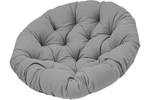 ＡＷＨＡＯ Cojín para Silla Colgante, cojín para Asiento de Exterior, para Silla Columpio Multiusos para Interior y Exterior, Gris
