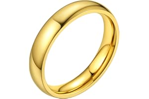 Bestyle Anello Acciaio Inossidabile Uomo Donna 2/4/6/8mm Varie Misure con Confezione Regalo