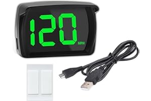 tlidfgeo Digital GPS Speedometer,HUD Heads up Display Car MPH,Car Real-Time Speedometer with LED Large Font Display,USB Plug & Play,Suitable for Truck, SUV, Motorcycle