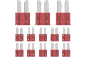 ALLECIN 30 Pièces 10A Micro2 Fusible Voiture 10Amp Micro 2 Fusibles Voiture pour Auto Moto Automobile Camion 10Ampère Car Fuses