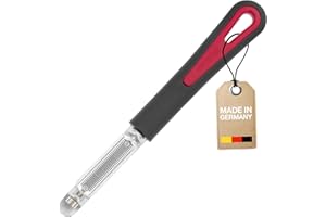 Westmark 6046RT60 Eplucheur de tomates et de kiwis Retro-Tomfix en PP/TPE/Aluminium, Noir/Argent, 18,5 x 2,2 x 1,8 cm