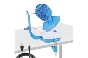 Fuerdich Wollwickler Elektrisch, Wollaufwickler, Wollwickler Garnwickler, Kugelwickler, Wollwickelmaschine Rotierende, Ball Winders Für Garnsammler, Blau