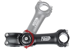 BESNIN 0-60° Potence VTT Potence Reglable VTT 31.8mm * 90mm/110mm/120mm/130mm Potence VTT Potence Reglable Potence Vélo Potence Guidon VTT