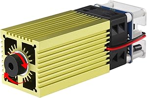 40W Lasermodul,LASER TREE 450nm fokussierbarer Laserkopf 5W optische Leistung Lasergraviermodul CNC TTL DIY Graviermodul für Laserschneider Graviermaschine Holz MDF Acryl Schneidwerkzeug