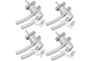 MONZANA Deuba Maniglia per Finestra con Serratura 8x Chiusura a Chiave Perno 35mm Maniglie di Sicurezza