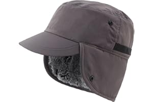 Magracy Outdoor męska zimowa czapka z daszkiem z daszkiem ciepła czapka z klapką na uszy czapka myśliwska traper