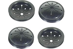 Carkio 4 Pack Garbage Disposal Splash Guard 3-1/8 inch Food Waste Disposer Accessories Rubber Garbage Disposal Splash Guard Sink Strainer for GE, Waste King, Whirlaway and Sinkmaster Models
