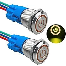 ACV drukknopschakelaar metaal rond 19mm aan/uit 19mm - 30.3400-19-p