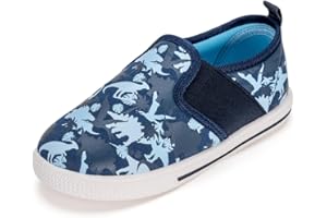 FUNCOO PLUS Boys Girls Slip On Shoes Toddler Trainers Walking Pumps Kids Breathable Canvas Shoes